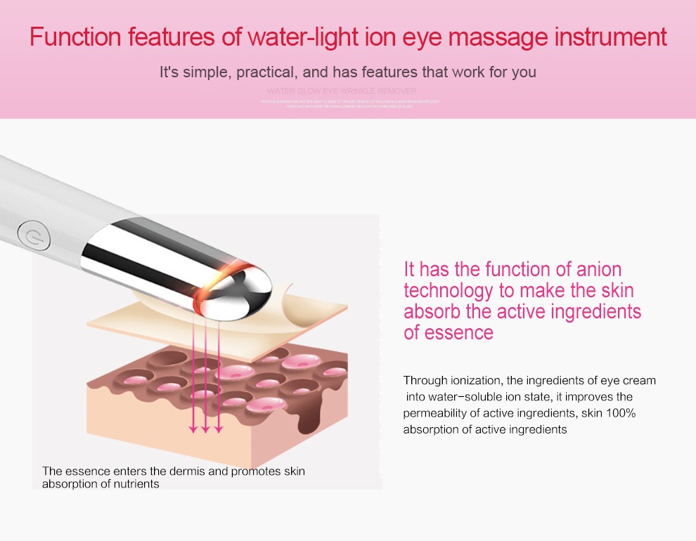 Beauty Eye Massager USB Rechargeable Facial Massager Skin Care Device Details