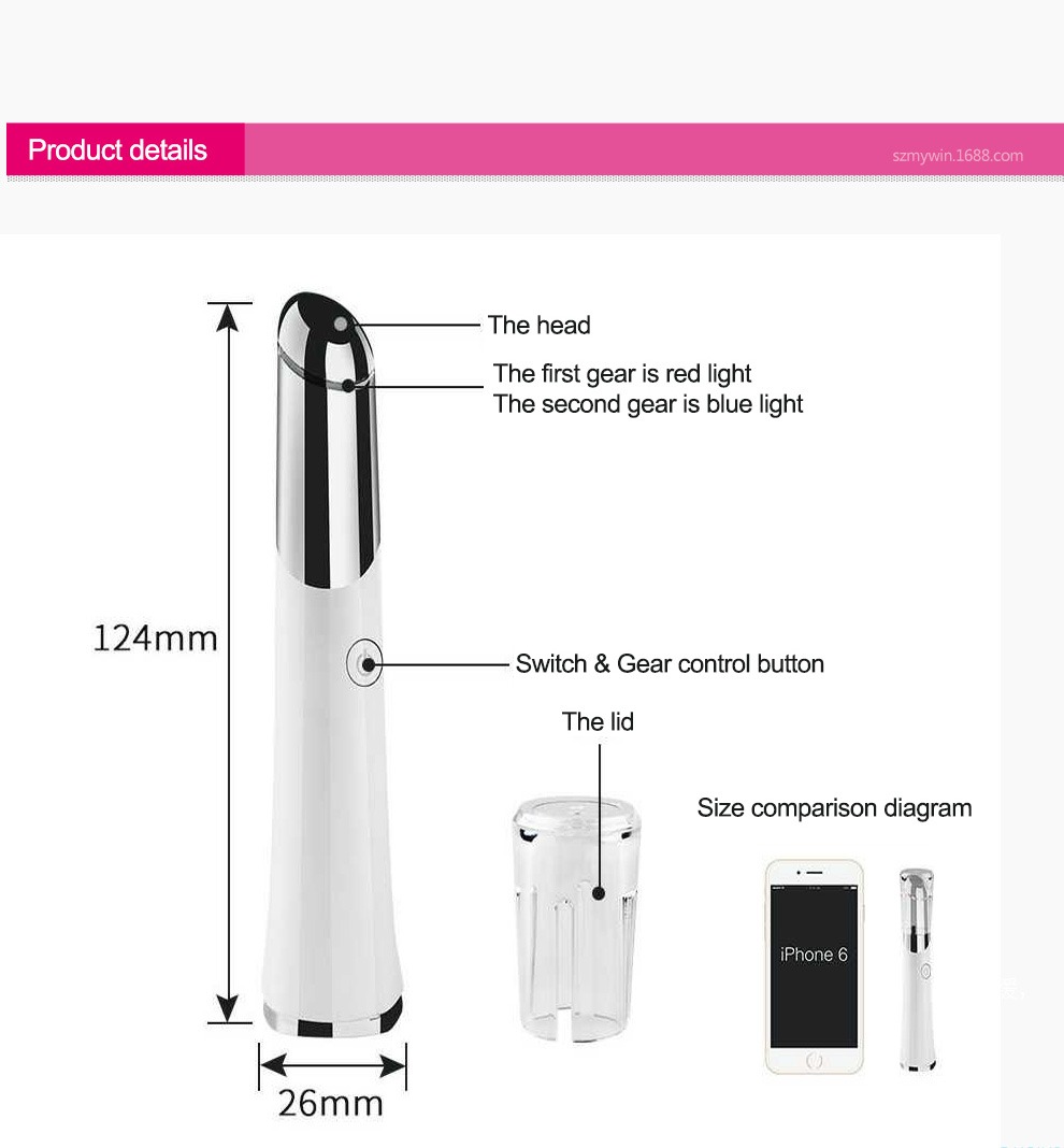 Beauty Eye Massager USB Rechargeable Facial Massager Skin Care Device Details