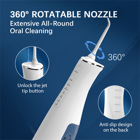 OEM White Moon Rabbit Electric Oral Irrigator Water Dental Flosser for Cleaning Teeth