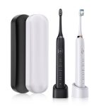 Upgraded Sonic Electric Toothbrush for Adults with extra Brush Heads IPX7 with Travel Case