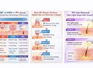 How Do RF, EMS, and IPL Beauty Devices Differ in Function and Results?