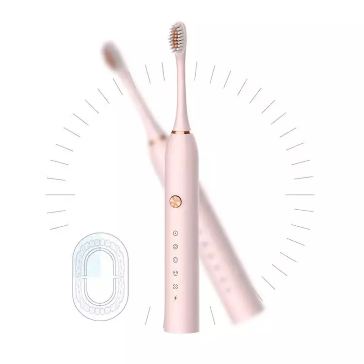 IPX7 Waterproof USB Rechargeable Powered Adults Electric Toothbrush