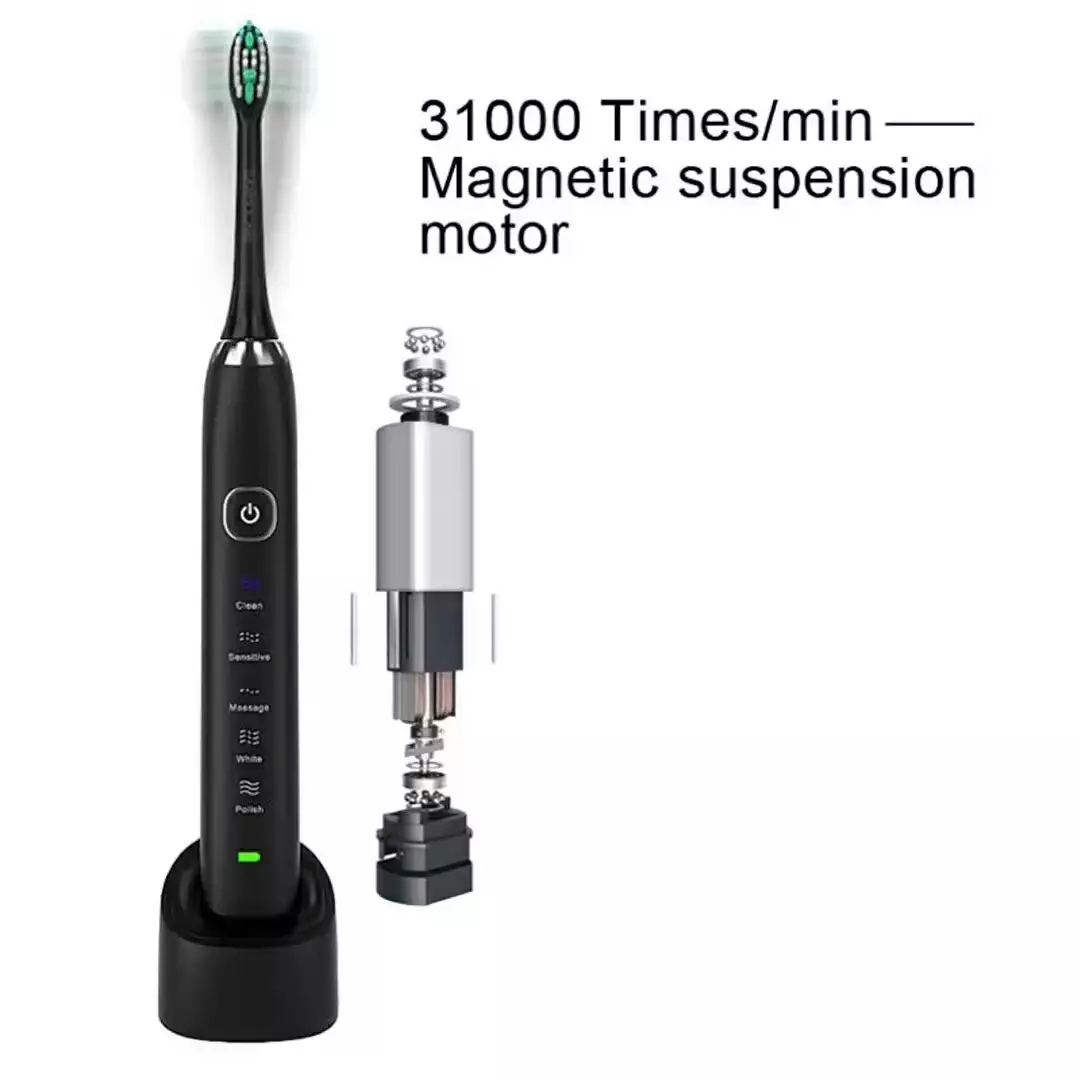 Ipx7 Waterproof Smart Rechargeable Sonic Electric Toothbrush