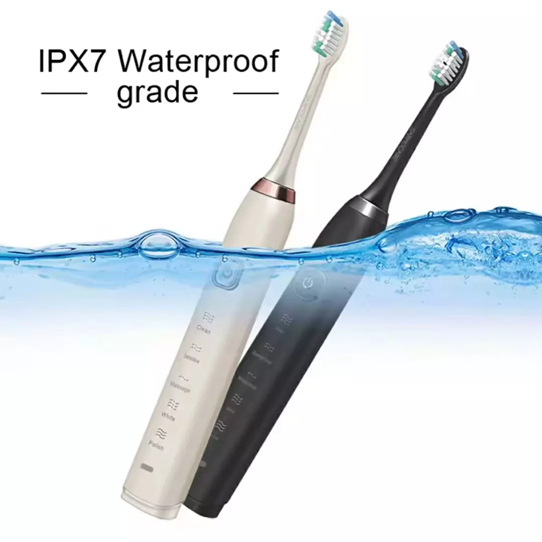Ipx7 Waterproof Smart Rechargeable Sonic Electric Toothbrush