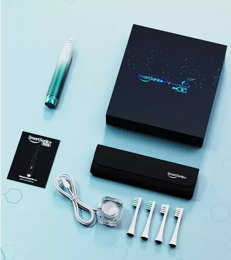 Pressure Sensor Turn ON Off Sonic Smart Electric Toothbrush