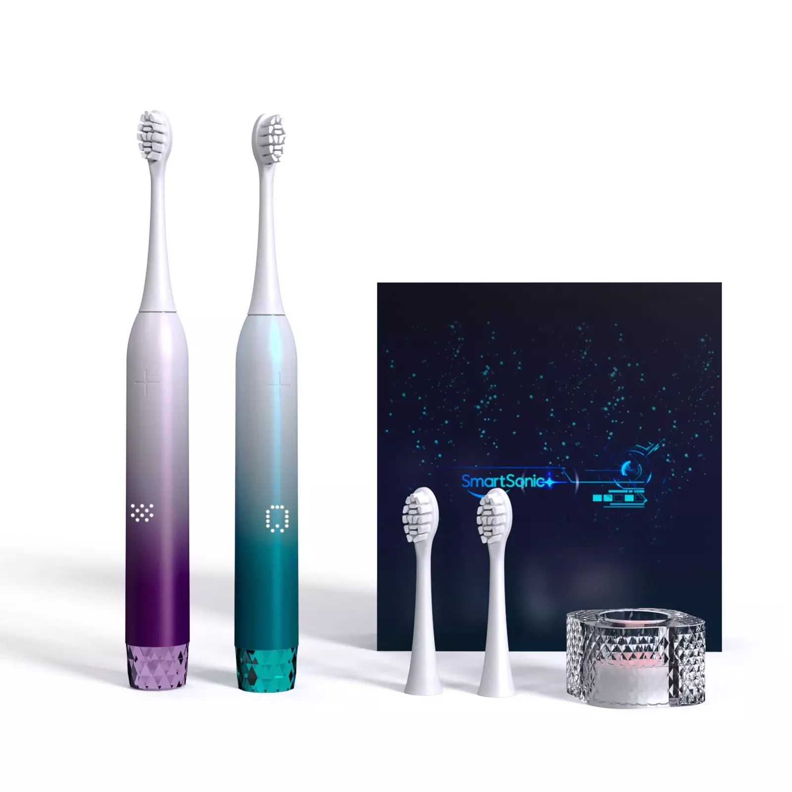 Pressure Sensor Turn ON Off Sonic Smart Electric Toothbrush