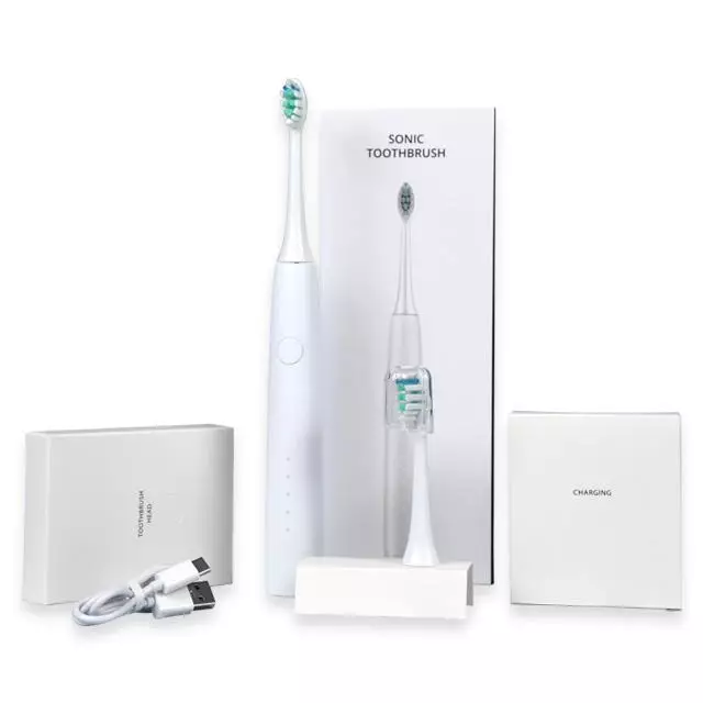 Sonic Smart Timer IPX7 Powerful Waterproof Electric Toothbrush
